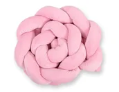 Ochraniacze do łóżeczka - Ochraniacz warkocz pleciony MINKY do łóżeczka 180cm - różowy - miniaturka - grafika 1