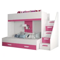 Łóżka dla dzieci i młodzieży - Łóżko piętrowe ze schodami PARTY 16 - miniaturka - grafika 1
