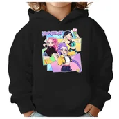 Bluzy dla dziewczynek - BLUZA DZIECIĘCA K-POPOWE ŁOWCZYNIE DEMONÓW HUNTRIX 110-116 Z KAPTUREM - miniaturka - grafika 1