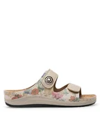 Klapki i japonki damskie - Inblu Klapki PF010100 Złoty - miniaturka - grafika 1