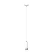 Lampy sufitowe - Emibig FUMIKO 1 WH/CHROME 814/1 lampa wisząca 1x30W/GU10 IP20 814/1 - miniaturka - grafika 1