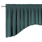 Firany - Lambrekin Łuk, Zgaszona Szmaragdowa Zieleń, 150 × 75+5 Cm Grzywka, Nature - miniaturka - grafika 1