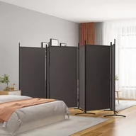 Parawany - Lumarko Parawan 6-panelowy, brązowy, 520x180 cm, tkanina! - miniaturka - grafika 1