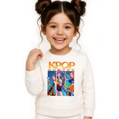 Bluzy dla dziewczynek - BLUZA DZIECIĘCA K-POPOWE ŁOWCZYNIE DEMONÓW HUNTRIX 134-140 BAWEŁNIANA - miniaturka - grafika 1