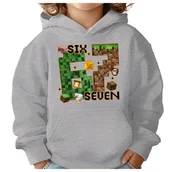 Bluzy dla dziewczynek - BLUZA DZIECIĘCA Z KAPTUREM 67 SIX SEVEN VIRAL 110-116 DLA DZIECKA PREZENT - miniaturka - grafika 1