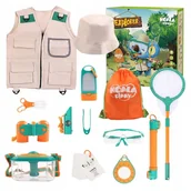 Mały naukowiec - Zestaw Małego Podróżnika Do Obserwacji Owadów Siatka Kamizelka Dla Dzieci - miniaturka - grafika 1