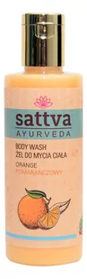 Sattva żel do mycia ciala pomarańczowy 210 ml - Kosmetyki do kąpieli - miniaturka - grafika 1