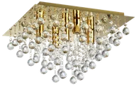 Lampy sufitowe - Lancaster crystal - plafon 5 płomienny złoty. - miniaturka - grafika 1
