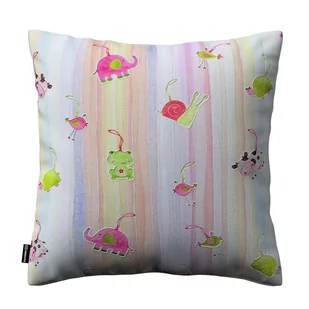Dekoria Poszewka Kinga na poduszkę kolorowe zwierzątka na tęczowym tle 60 × 60 cm Apanona do 105-151-05 - Poszewki na poduszki - miniaturka - grafika 1