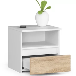 KOMODA CL1 BIAŁA / DĄB SONOMA - Komody - miniaturka - grafika 2