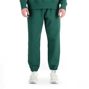 Spodnie dresowe New Balance MP31503NWG - zielone - Spodnie sportowe męskie - miniaturka - grafika 1