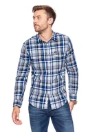 Koszule męskie - Lee, Koszula męska, Rider Shirt Night Blue L856Zedy, rozmiar M - miniaturka - grafika 1