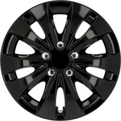 Kołpaki samochodowe - Cartrend 7028 kołpaki na koła w zestawie 4 szt., kolor czarny, 38 cm (15) 70288 - miniaturka - grafika 1