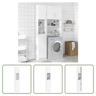 Szafki łazienkowe - The Living Store Szafka łazienkowa biała 32×25,5×190 cm Materiał drewnopochodny - miniaturka - grafika 1