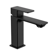 Baterie umywalkowe - KFA Bateria umywalkowa czarna 16.3 cm z korkiem klik-klak Dust Armatura - miniaturka - grafika 1