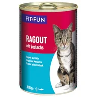 Mokra karma dla kotów - FIT+FUN Ragout Czarniak 48x415 g - miniaturka - grafika 1