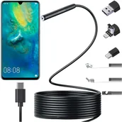 Pozostałe akcesoria do telefonów - Kamera inspekcyjna endoskopowa micro USB + USB-C + USB Full HD 5m 8mm Endoskop Alogy Hard Wire - miniaturka - grafika 1