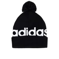 Czapki i chusty sportowe męskie - Czapka adidas Sportswear Pompom Beanie H32425 - czarne - miniaturka - grafika 1