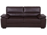 Sofy i kanapy - Beliani Sofa 3-osobowa ekoskóra brązowa VOGAR 55941 - miniaturka - grafika 1