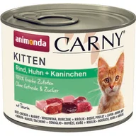 Mokra karma dla kotów - Animonda Carny Puszka Kitten Wołowina/Kurczak/Królik 200 G - miniaturka - grafika 1