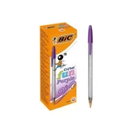 Długopisy - Paczka Długopis BIC Cristal Fun 1.6mm fioletowy 20szt. - miniaturka - grafika 1