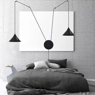 Emibig Abramo lampa wisząca 2-punktowa czarna 160/2 - Lampy sufitowe - miniaturka - grafika 2