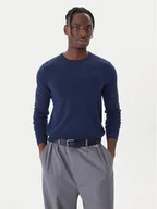Swetry męskie - Robe di Kappa Sweter Lamb Bimberke 670477X Granatowy Regular Fit - miniaturka - grafika 1