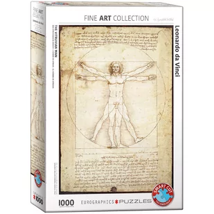 Eurographics Puzzle 1000 elementów. Człowiek witruwiański, Da Vinci - Puzzle - miniaturka - grafika 2