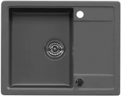 Zlewozmywaki - Zlewozmywak granitowy Kernau KGS Z 4557 1B1D Graphite - miniaturka - grafika 1