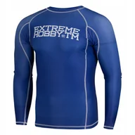 Kimona, stroje i obuwie - Extreme Hobby Rashguard Męski Długi Rękaw Trace Niebieski XL - miniaturka - grafika 1