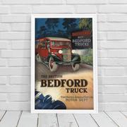 Plakaty - Plakat retro Brytyjska ciężarówka Bedford - miniaturka - grafika 1