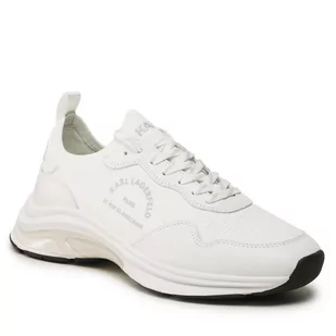 Sneakersy KARL LAGERFELD KL53138 White Knit Textile - Półbuty męskie - miniaturka - grafika 1