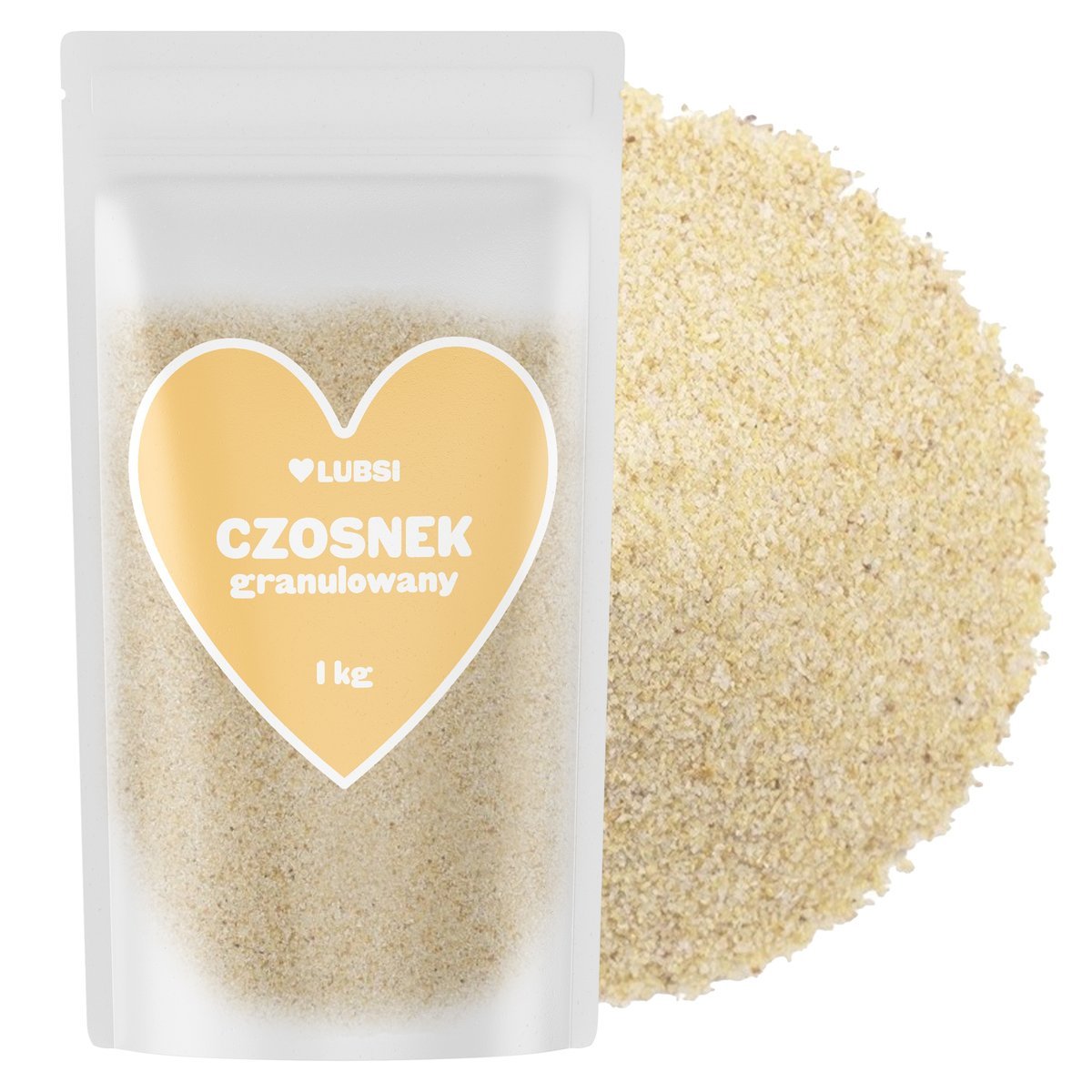 Czosnek granulowany suszony przyprawa 1kg LUBSI aromatyczny naturalny