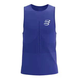 COMPRESSPORT Koszulka biegowa PRO RACING SINGLET dazz blue - Bielizna sportowa męska - miniaturka - grafika 1