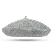 Moda i Uroda OUTLET - Beret Damski Francuski Wełniany Z Antenką Stylowy Premium Gładki Klasyczny - Ber-36 - miniaturka - grafika 1