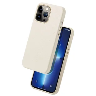Dux Ducis Roma skórzane etui do iPhone 13 Pro elegancki pokrowiec z naturalnej skóry biały - Etui i futerały do telefonów - miniaturka - grafika 2
