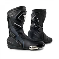 Buty motocyklowe - Shima shima RSX-6 Men, buty męskie Vintage Retro Road buty sportowe ze skóry motocykl, 44 EU, czarny RSX-6 MEN BLACK 44 - miniaturka - grafika 1