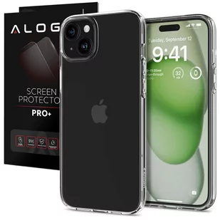 Etui do iPhone 15 Plus Spigen Liquid Crystal Case obudowa ochronna na telefon przezroczyste Clear + Szkło - Etui i futerały do telefonów - miniaturka - grafika 1