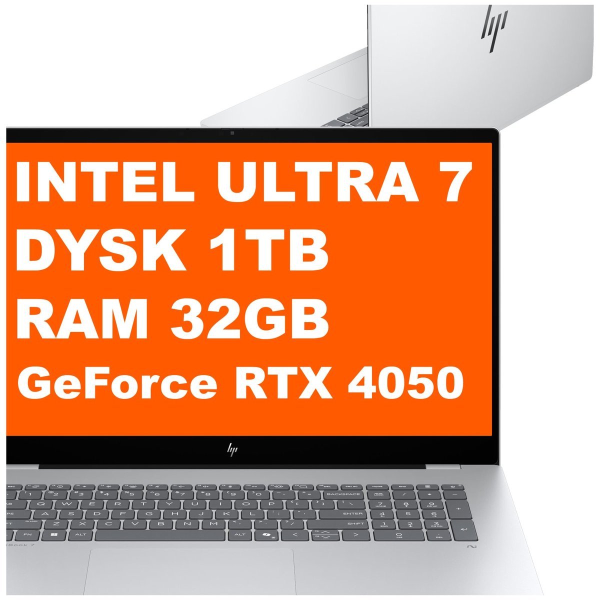 HP OmniBook 7 NGAI 17-dc0001na / BG3H1EA / Ultra 7 / 32GB / 1TB / RTX 4050 / FullHD / Win 11 / Srebrny