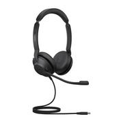 Słuchawki - Jabra Evolve 2 30 MS Czarny - miniaturka - grafika 1