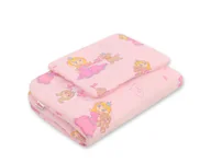 Pościel dla dzieci - Komplet pościeli dla niemowląt z wypełnieniem 2-cz 75x100cm NEWBORN - księżniczki różowe - miniaturka - grafika 1