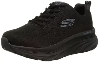 Trampki damskie - Skechers Damskie trampki D'LUX Walker, czarne, 2,5 UK - grafika 1