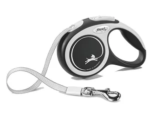 FLEXI New Comfort, taśma 5m, rozm. S do 15kg, czarna - Smycze dla psów - miniaturka - grafika 1