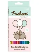 Szkolne artykuły papiernicze - Kredki ołówkowe trójkątne 12 kolorów, Pusheen - St. Majewski - miniaturka - grafika 1