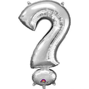 Balon foliowy, ?, srebrny, 55x91 cm - Balony i akcesoria - miniaturka - grafika 1