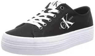 Calvin Klein Jeans Damskie sneakersy Vulc Flatform Essential Mono, czarne, 7 UK, Czarny, 40 EU - Sneakersy damskie - miniaturka - grafika 1