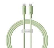 Kable USB - Baseus USB-C do USB-C Habitat Series 100W 1m Zielony - miniaturka - grafika 1