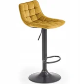 Taborety i hokery - Hoker H95 (62-84)cm Musztardowy Salon Kuchnia Jadalnia Skandynawski - miniaturka - grafika 1