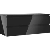 Szafki łazienkowe - Mexen Orio szafka łazienkowa podumywalkowa 120 cm z blatem, 2 szuflady, czarna połysk - 91A10-12047-2-BFFC70 - miniaturka - grafika 1