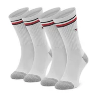 Skarpetki dla dzieci - Zestaw 2 par wysokich skarpet dziecięcych Tommy Hilfiger 100001500 White 300 - miniaturka - grafika 1